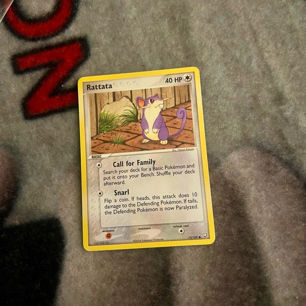 Pokemon Team Rocket Returns Rattata card 2004